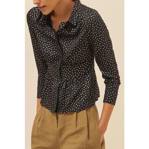 ba&sh Glorio Lady Shirt in Black - Picture 1 of 9